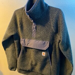 Carhartt Fleece 1/4 Relaxed Fit Fleece Jacket - Basil Heather